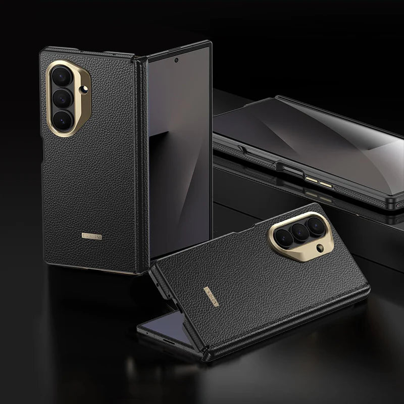 Premium Leather One-Piece Case with Camera Frame – Z Fold Series