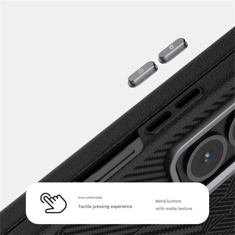 Satin Weave Stripe Carbon Case – Slim & Premium for Galaxy Z Fold Series