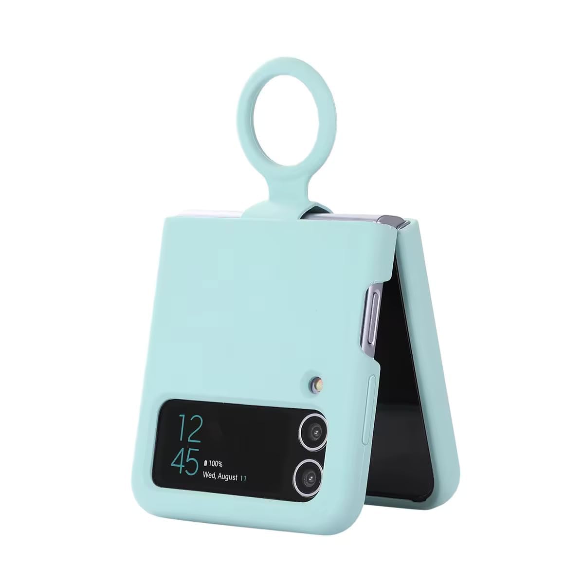 SAMSUNG Galaxy Z Flip Series Silicone Cover with Ring – Secure Grip Protective Case