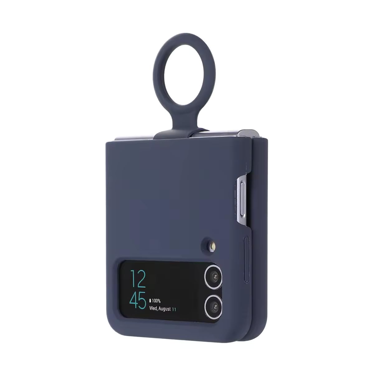 SAMSUNG Galaxy Z Flip Series Silicone Cover with Ring – Secure Grip Protective Case