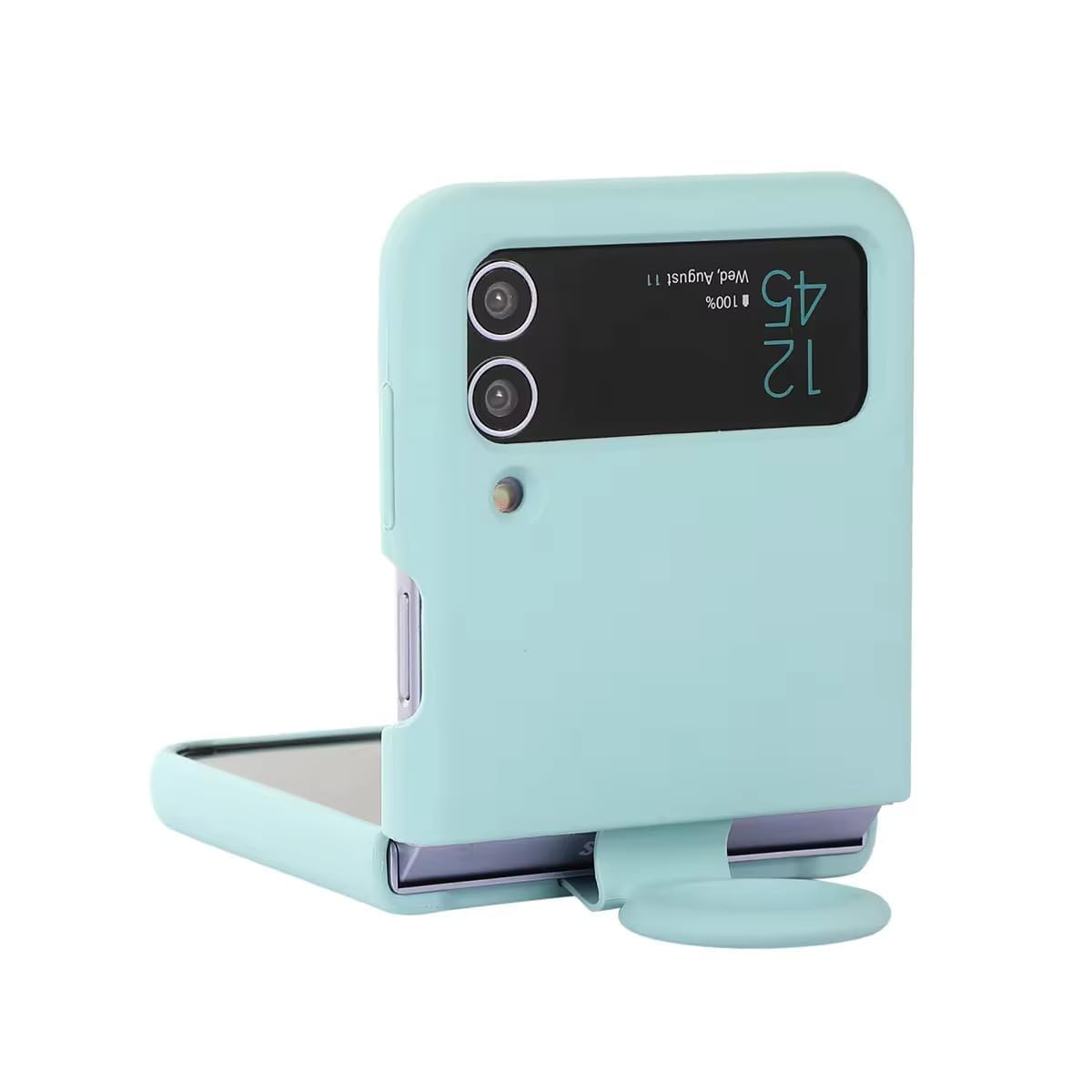 SAMSUNG Galaxy Z Flip Series Silicone Cover with Ring – Secure Grip Protective Case