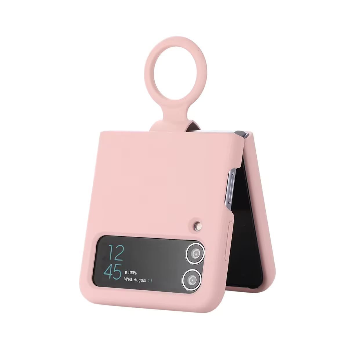 SAMSUNG Galaxy Z Flip Series Silicone Cover with Ring – Secure Grip Protective Case