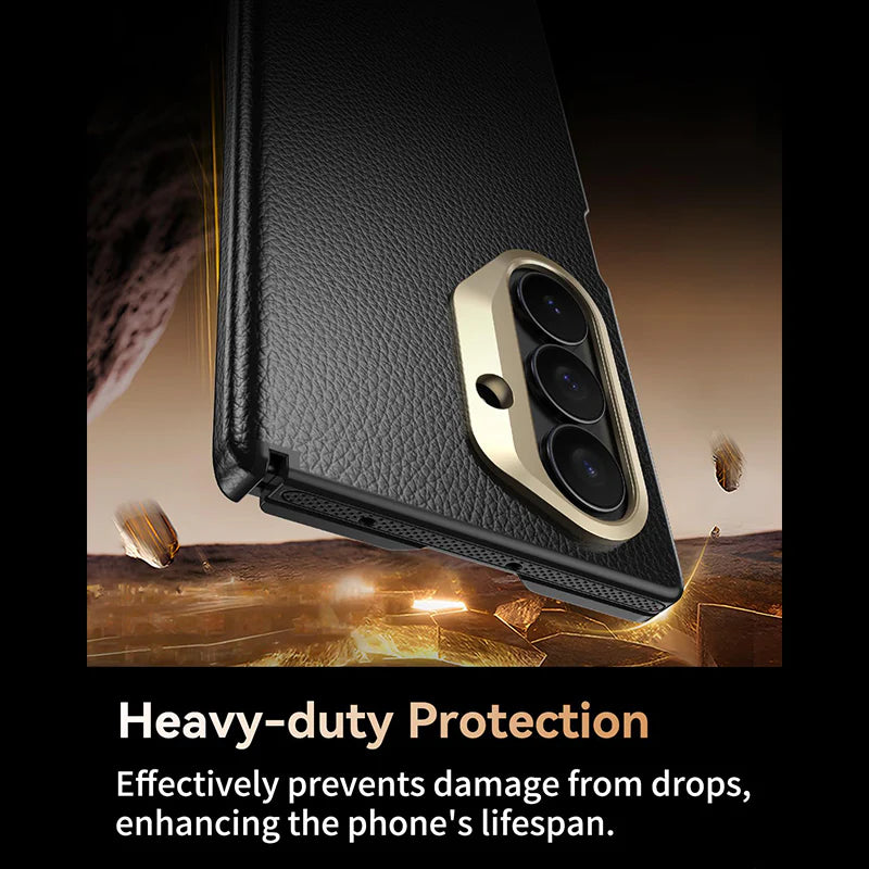 Premium Leather One-Piece Case with Camera Frame – Z Fold Series