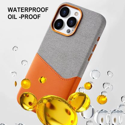 Fabric & Leather Hybrid Protective Case – For iPhone Series