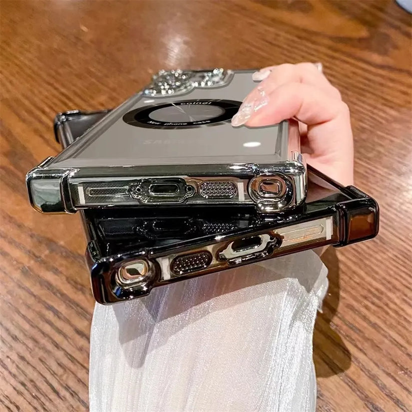 Transparent Bumper Stand Case - Samsung