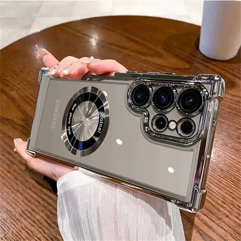 Transparent Bumper Stand Case - Samsung