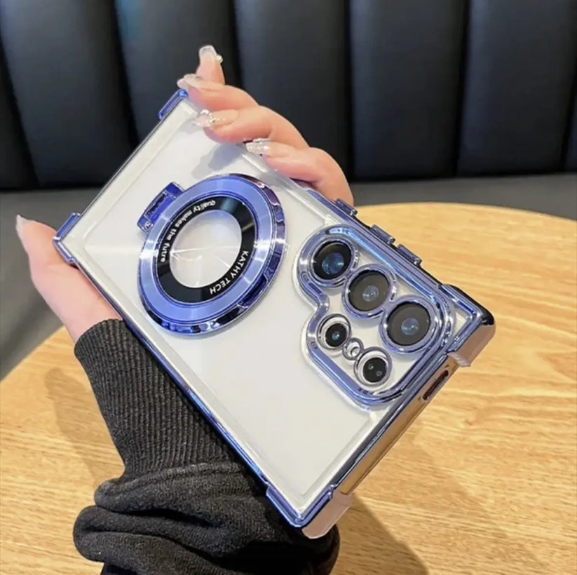 Transparent Bumper Stand Case - Samsung