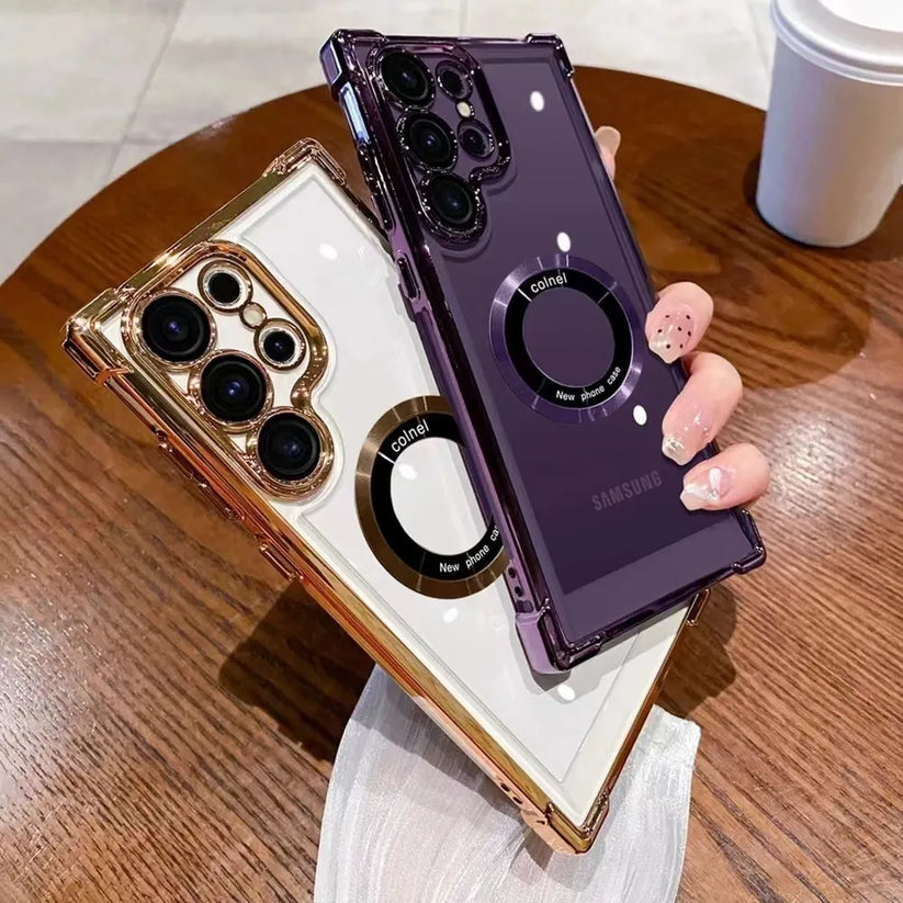 Transparent Bumper Stand Case - Samsung