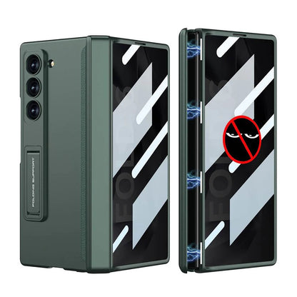 Galaxy Z Fold Magnetic Hinge Case with Screen Protector Kickstand