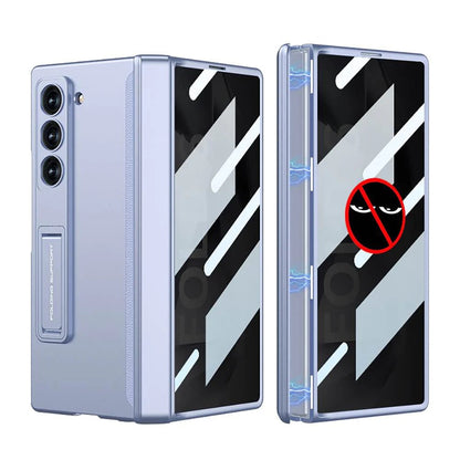 Galaxy Z Fold Magnetic Hinge Case with Screen Protector Kickstand