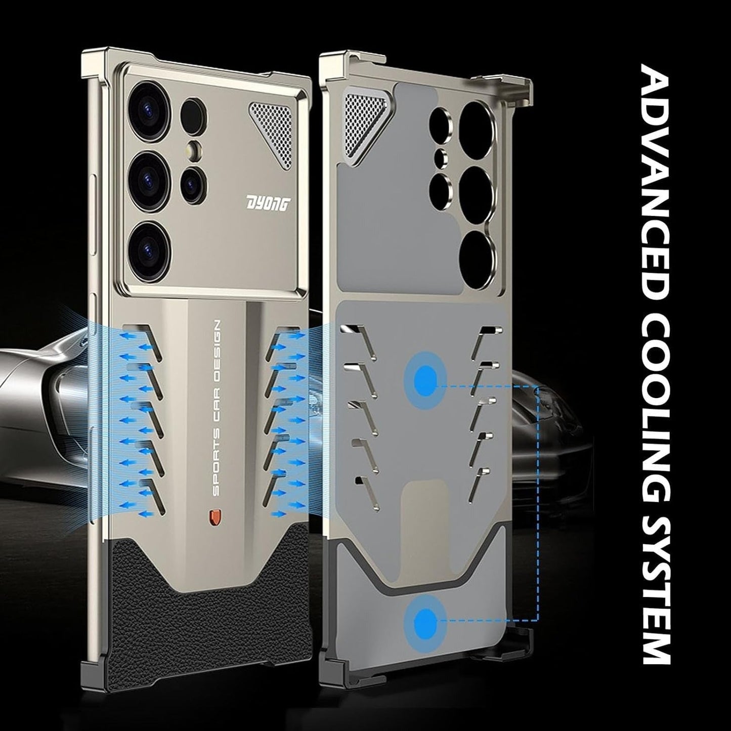 Luxury Frameless Shockproof Sports Car Design Case for Samsung