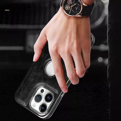 Vintage Luxe Leather MagFit Case – Premium Classic Grip Edition