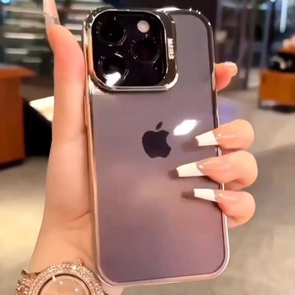 Crystal Luxe Mirror-Edge Clear Shield Case for iPhone Series