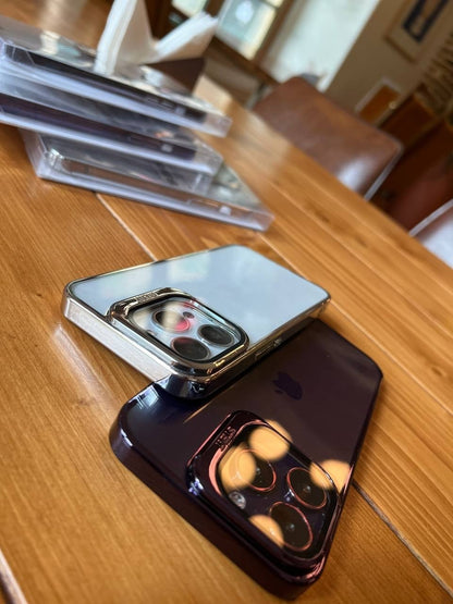 Crystal Luxe Mirror-Edge Clear Shield Case for iPhone Series