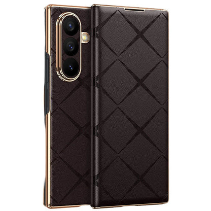 Regal Lattice Leather Folio Case for Samsung Galaxy Z Fold Series