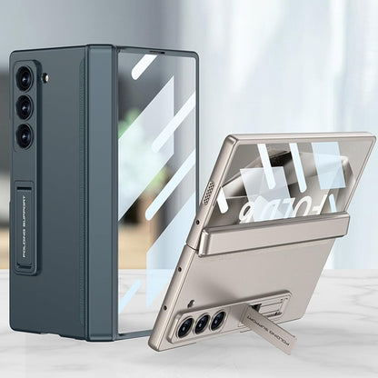 Galaxy Z Fold Magnetic Hinge Case with Screen Protector Kickstand