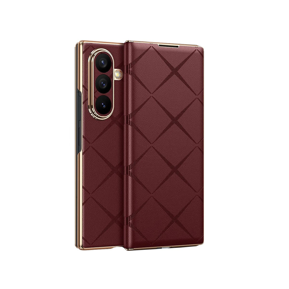 Regal Lattice Leather Folio Case for Samsung Galaxy Z Fold Series