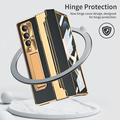 Vogue Guard Metallic Leather Hybrid Case for Galaxy Z Fold