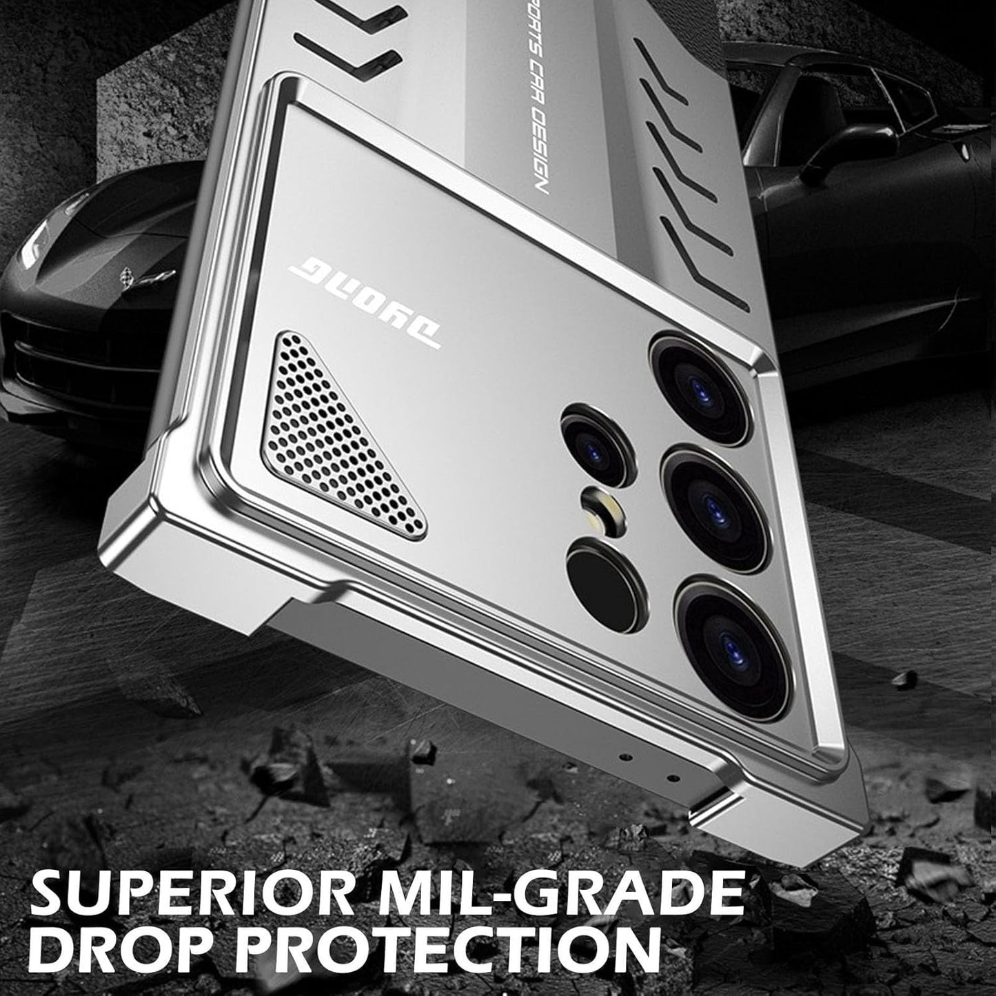 Luxury Frameless Shockproof Sports Car Design Case for Samsung