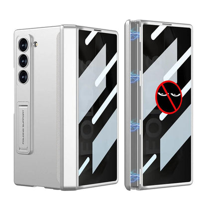 Galaxy Z Fold Magnetic Hinge Case with Screen Protector Kickstand