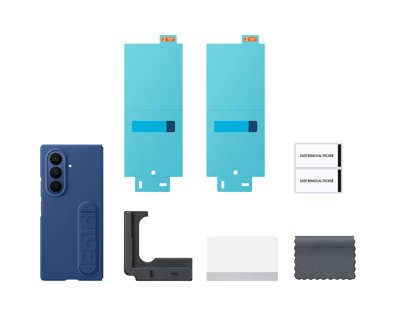 Durable Matte Silicone Case with Hand Strap – Galaxy Z Fold Series