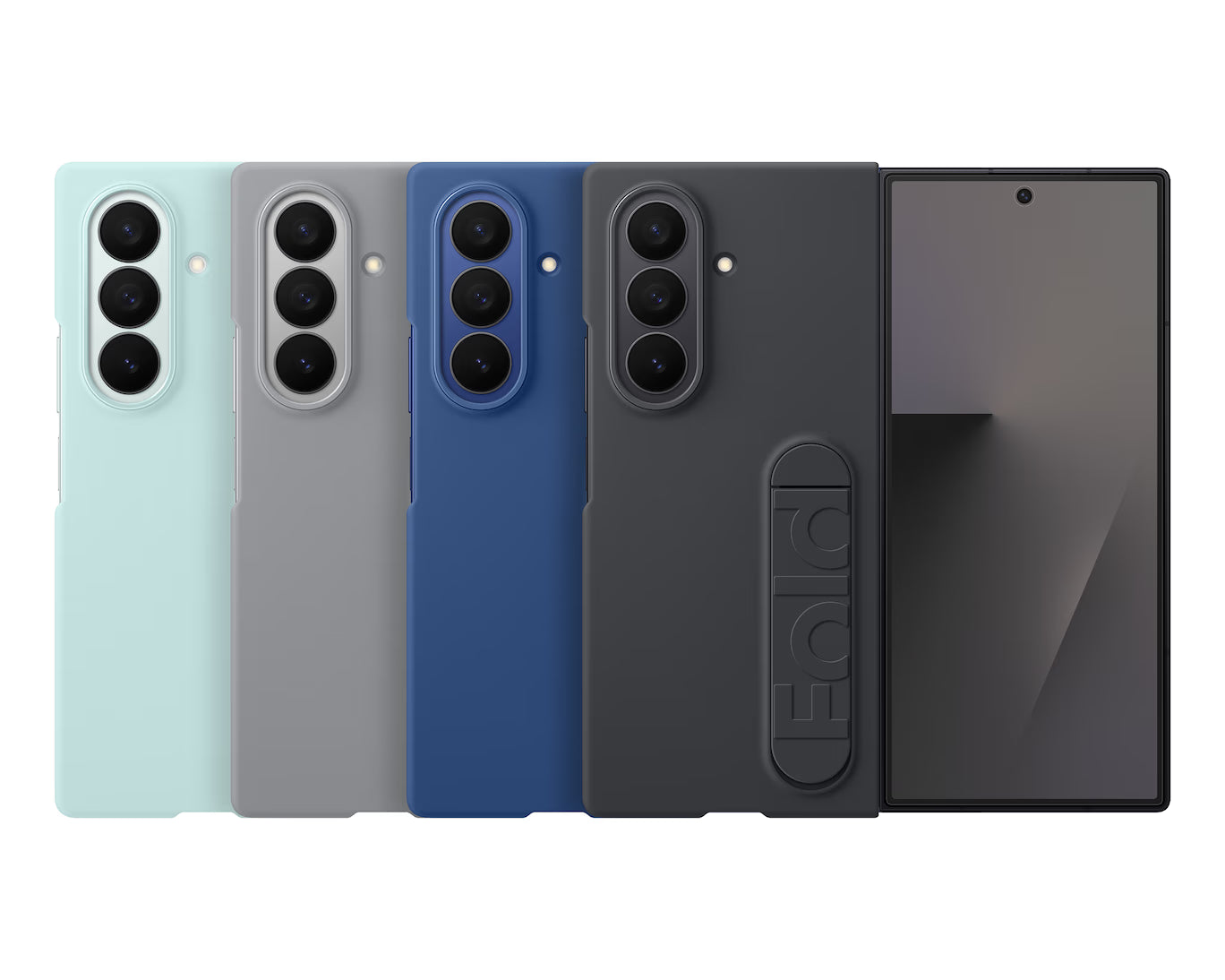 Durable Matte Silicone Case with Hand Strap – Galaxy Z Fold Series